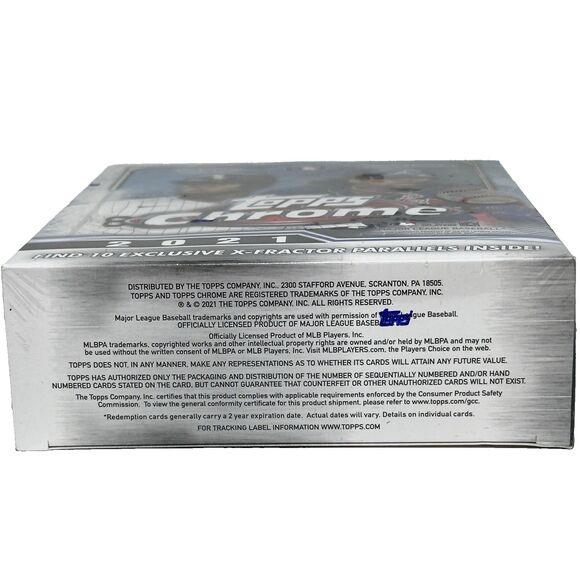2021 Topps Chrome Baseball Mega Box Factory Sealed X-Fractors & Autographs - Picture 3 of 4